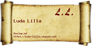 Luda Lilla névjegykártya