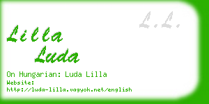 lilla luda business card